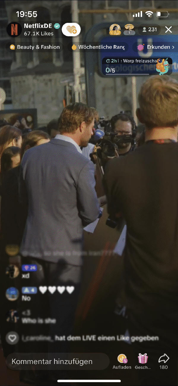Chris Hemsworth Filmpremiere beim Livestreaming in Berlin, Netflix